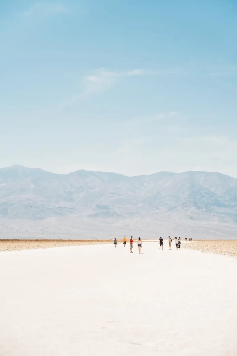 Badwater Basin pellicola backlit da patiphotography