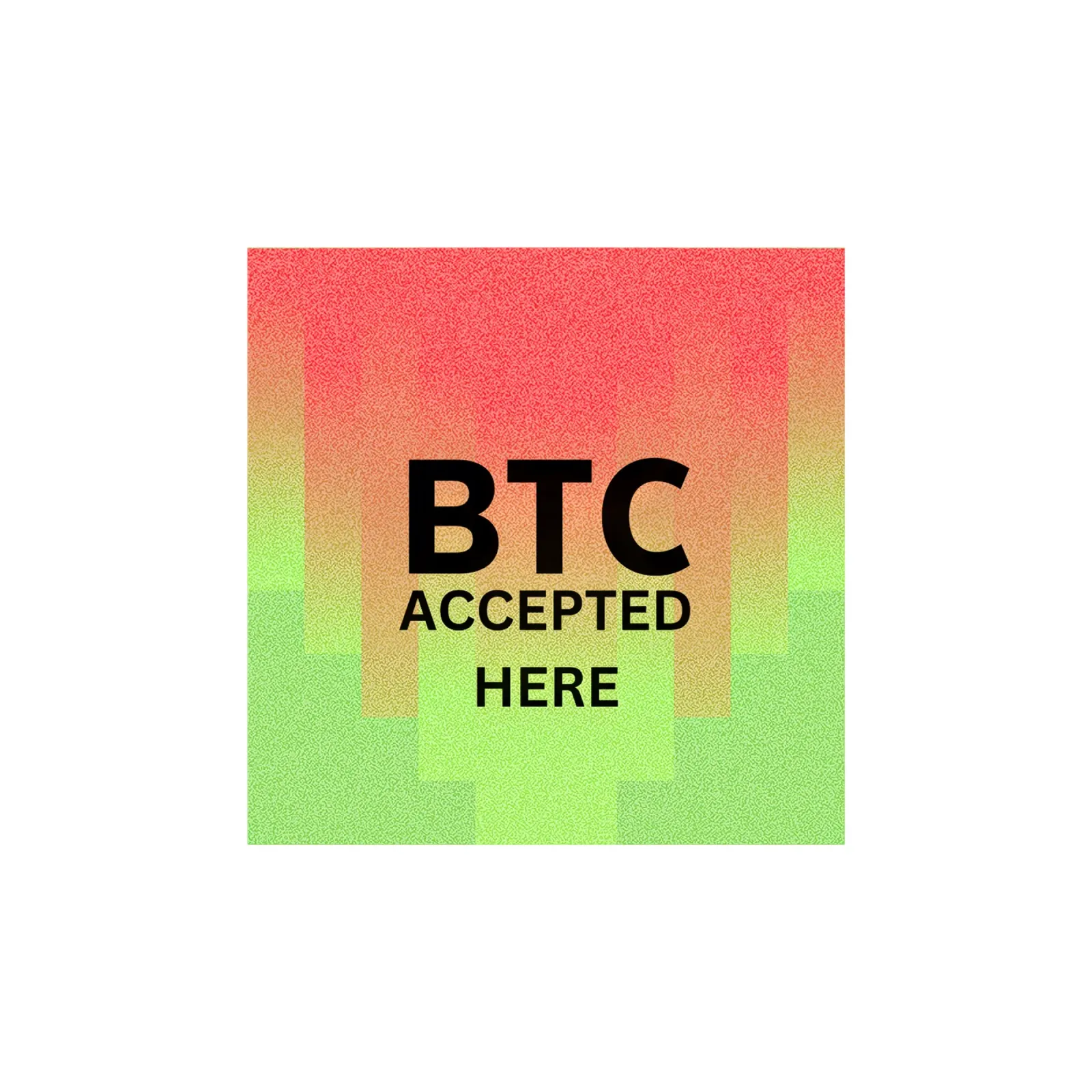 BTC...accepted here... accepted anywhere Leinwand mit Schattenfugenrahmen von Crypto_Jungle