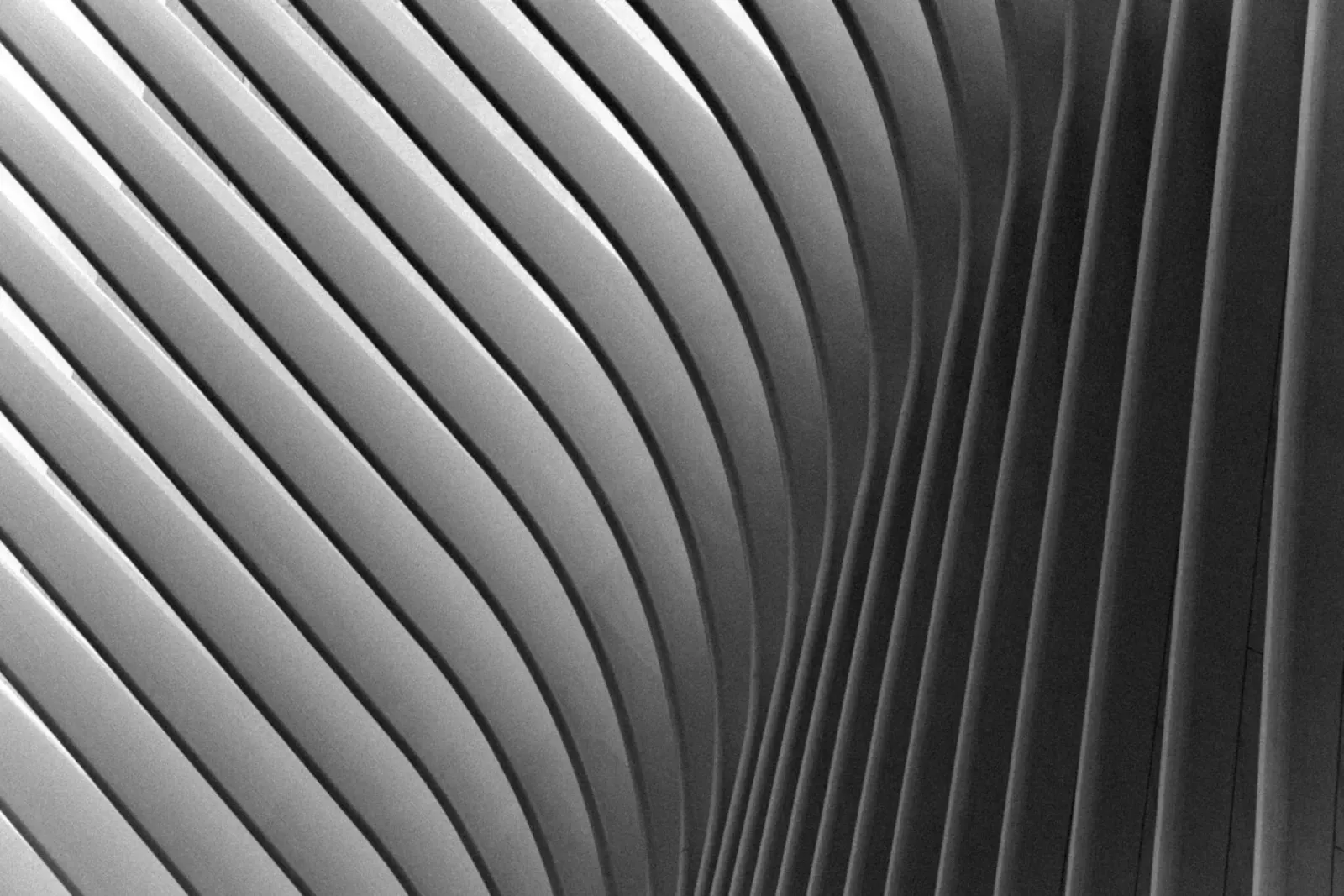 Modern Architecture - Detail of WTC Transport Hub in NYC II canvas by Lisa Jureczko Arts Illustration