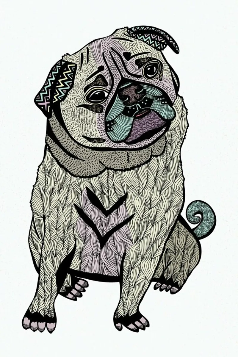 Ares The Pug pellicola backlit da Pom Graphic Design