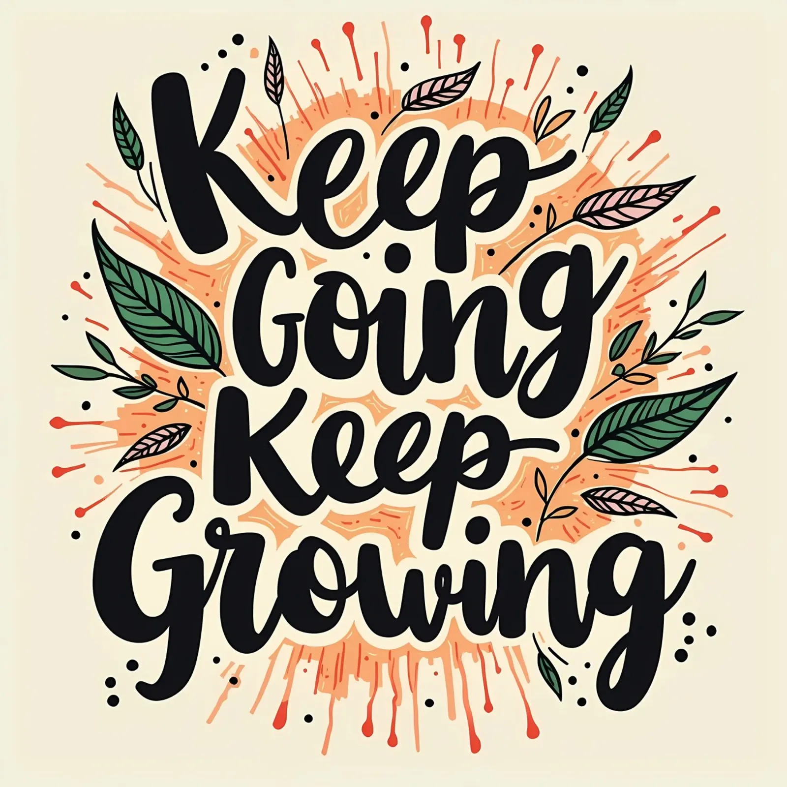 Continuare ad andare avanti, continuare a crescere pellicola backlit da inspirational quote