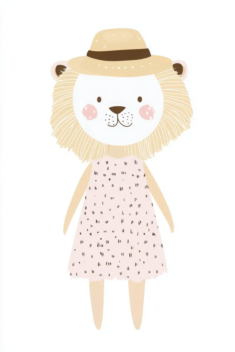 Elegant Lioness acrylic glass by So Cute Land - Affiches et posters