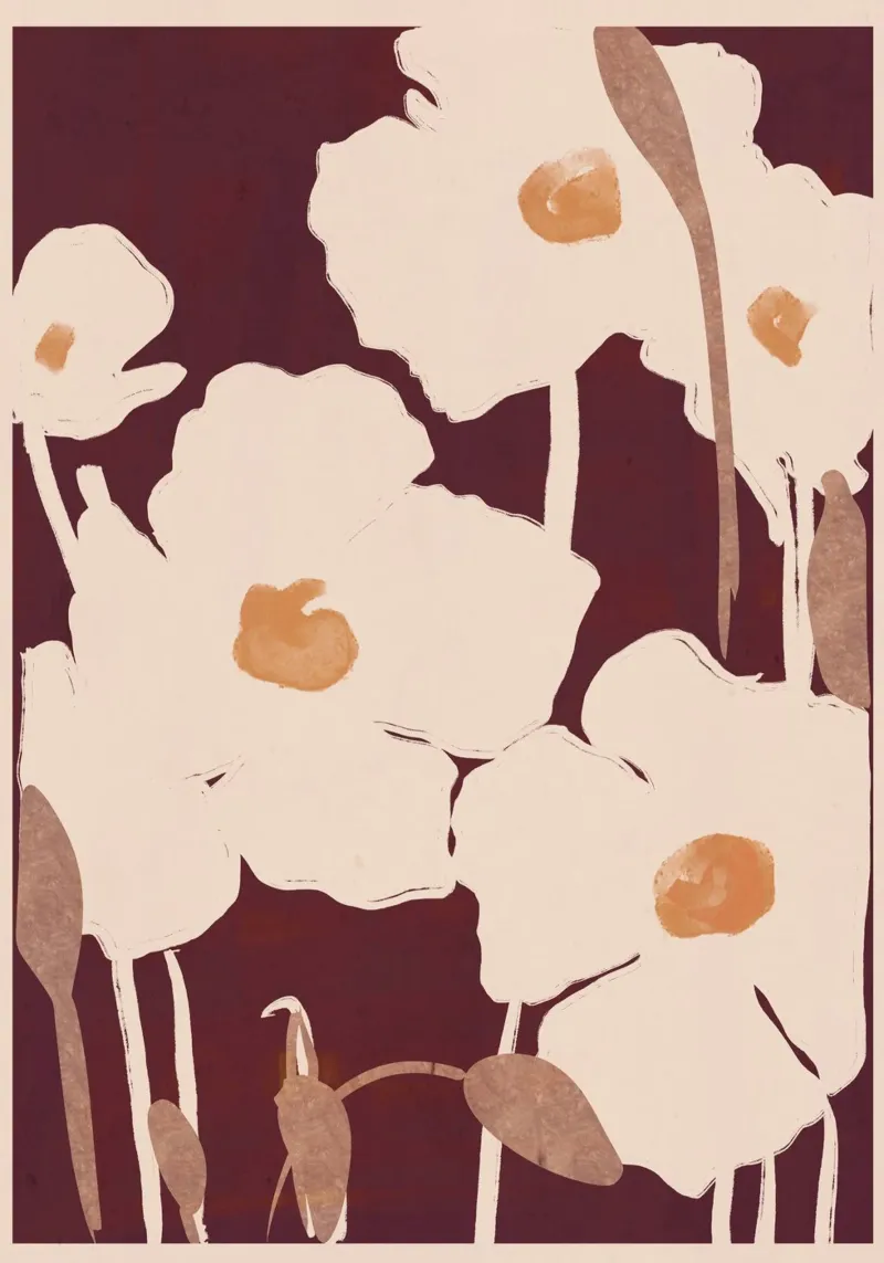 Fiori astratti 10 alluminio dibond da ThingDesign