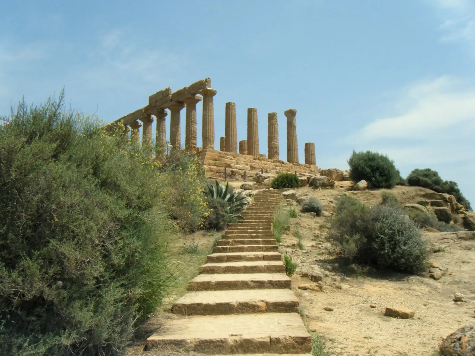 Ancient temple in Sicily, analogue photography canvas with Floater frame by Lisa Jureczko Arts Illustration