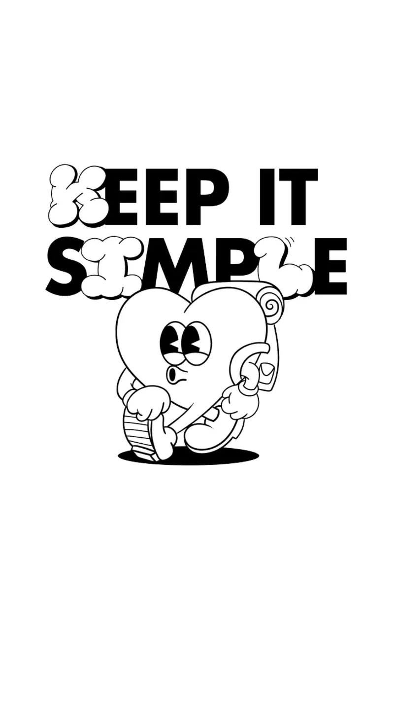 KEEP IT SIMPLE carta hahnemühle da Einfach Uebel