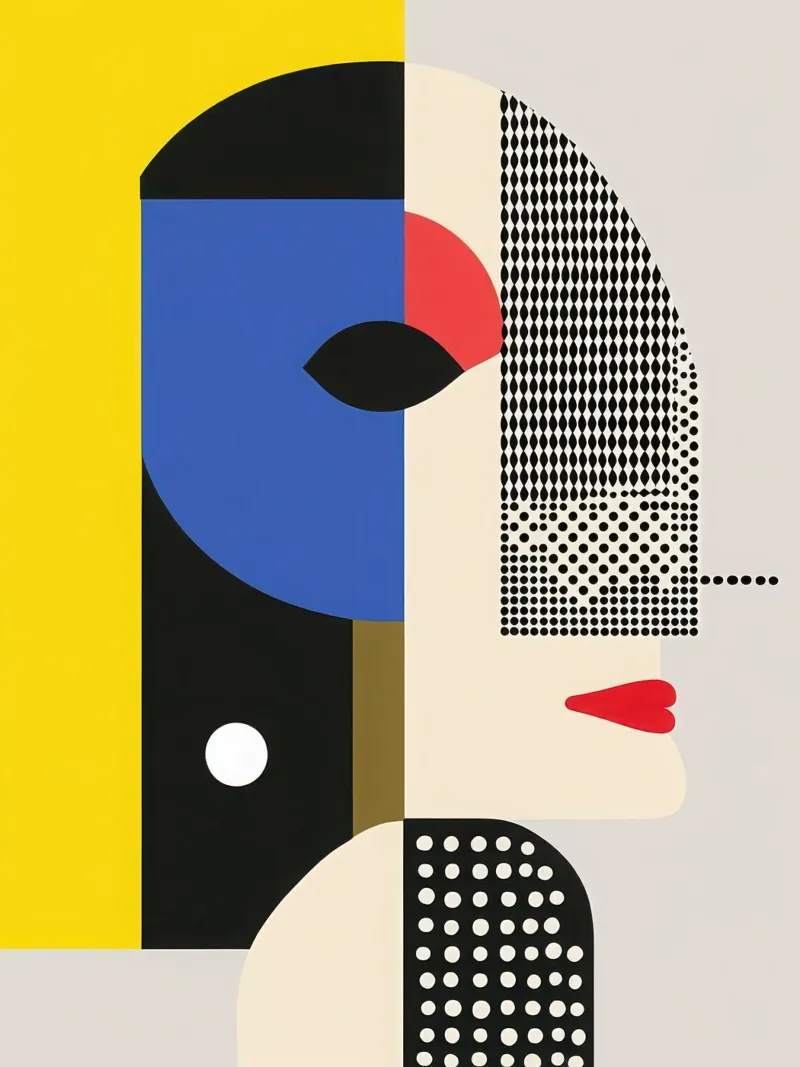 Modernist Profile in Points hahnemühle by Geometric