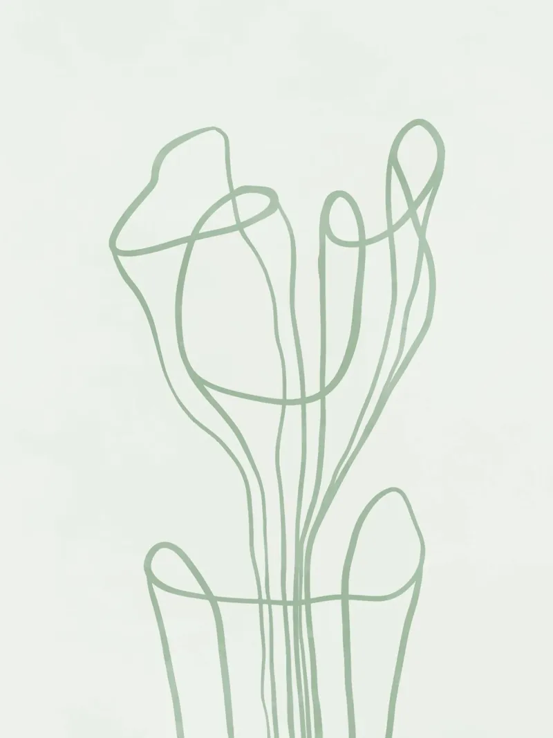 Minimal Line Art plexiglass da Artsy Bessy