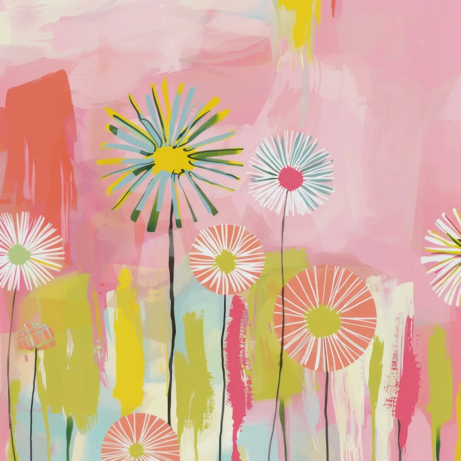 Sognare in pastello poster con telaio in plastica da Modern Muse