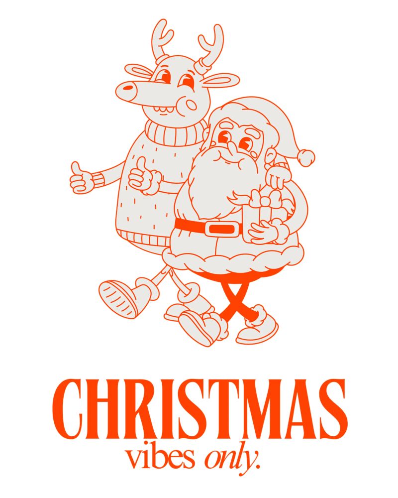 CHRISTMAS VIBES ONLY canvas by Einfach Uebel