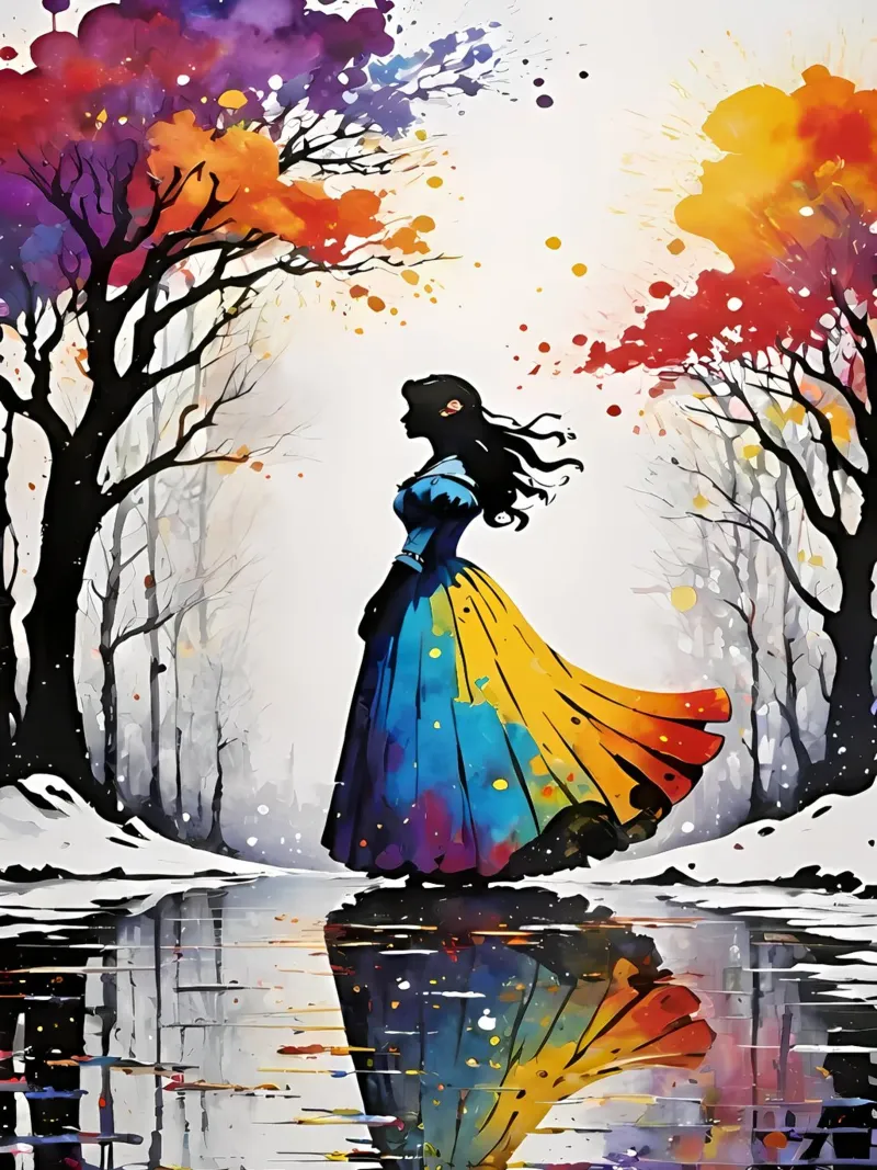 Snow walk hahnemühle by Eni Brandon