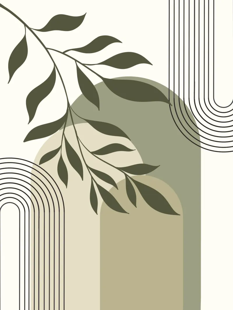 Harmonious blend of nature and abstract design. poster da LisaArtes