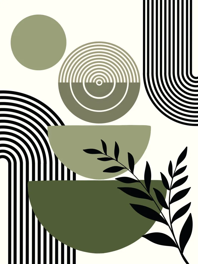 Circles and branch poster da LisaArtes