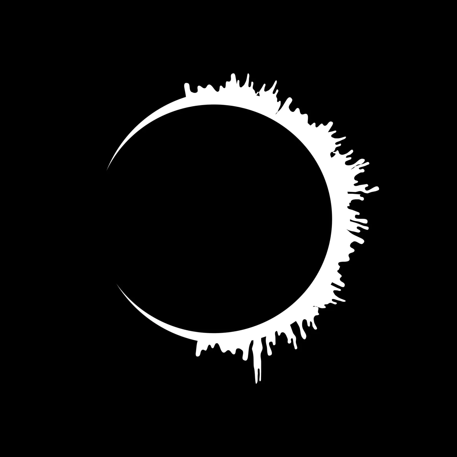 Solar lunar eclipse poster con telaio in legno da happieeagle