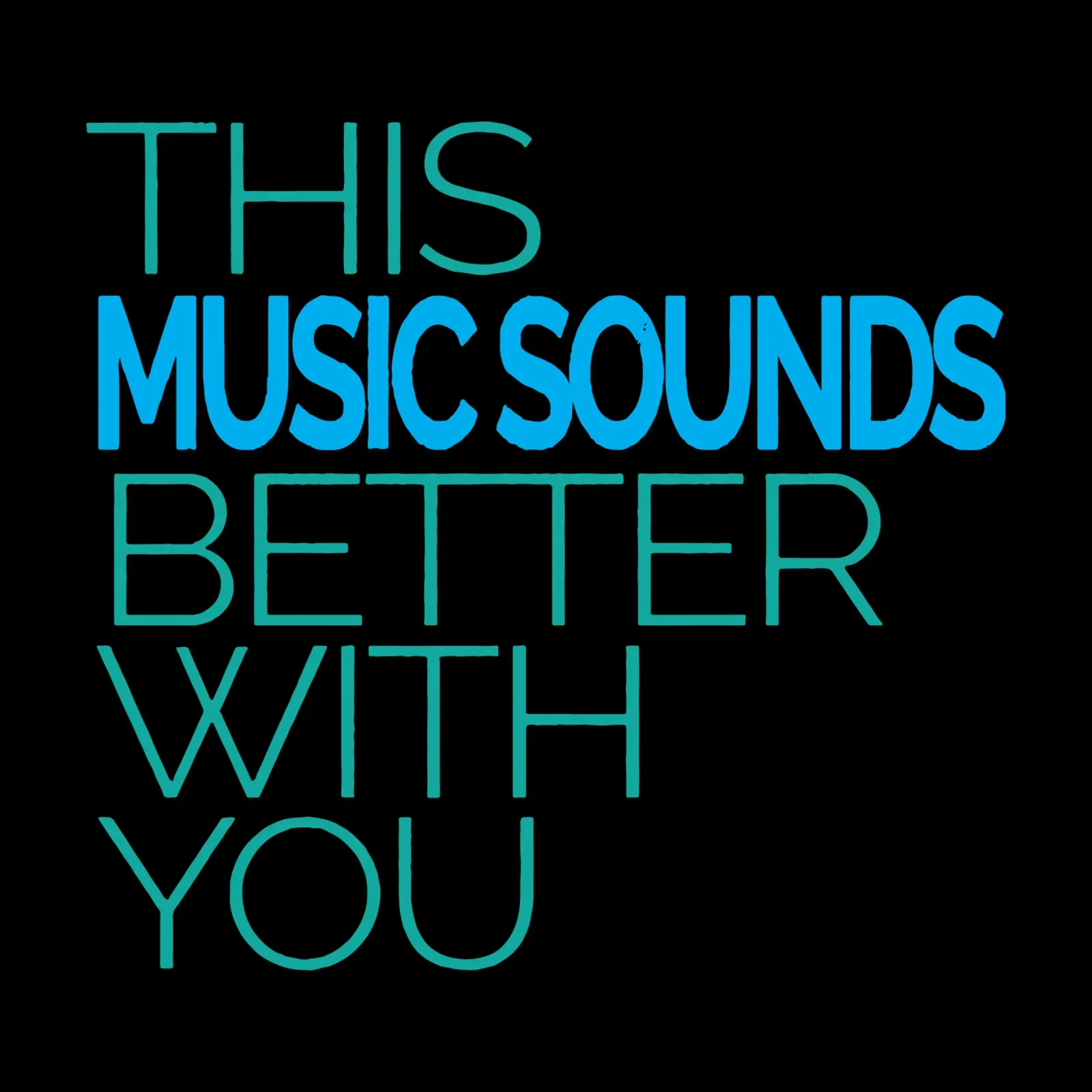 Questa musica suona meglio con te poster con telaio in plastica da Gunawan Rb