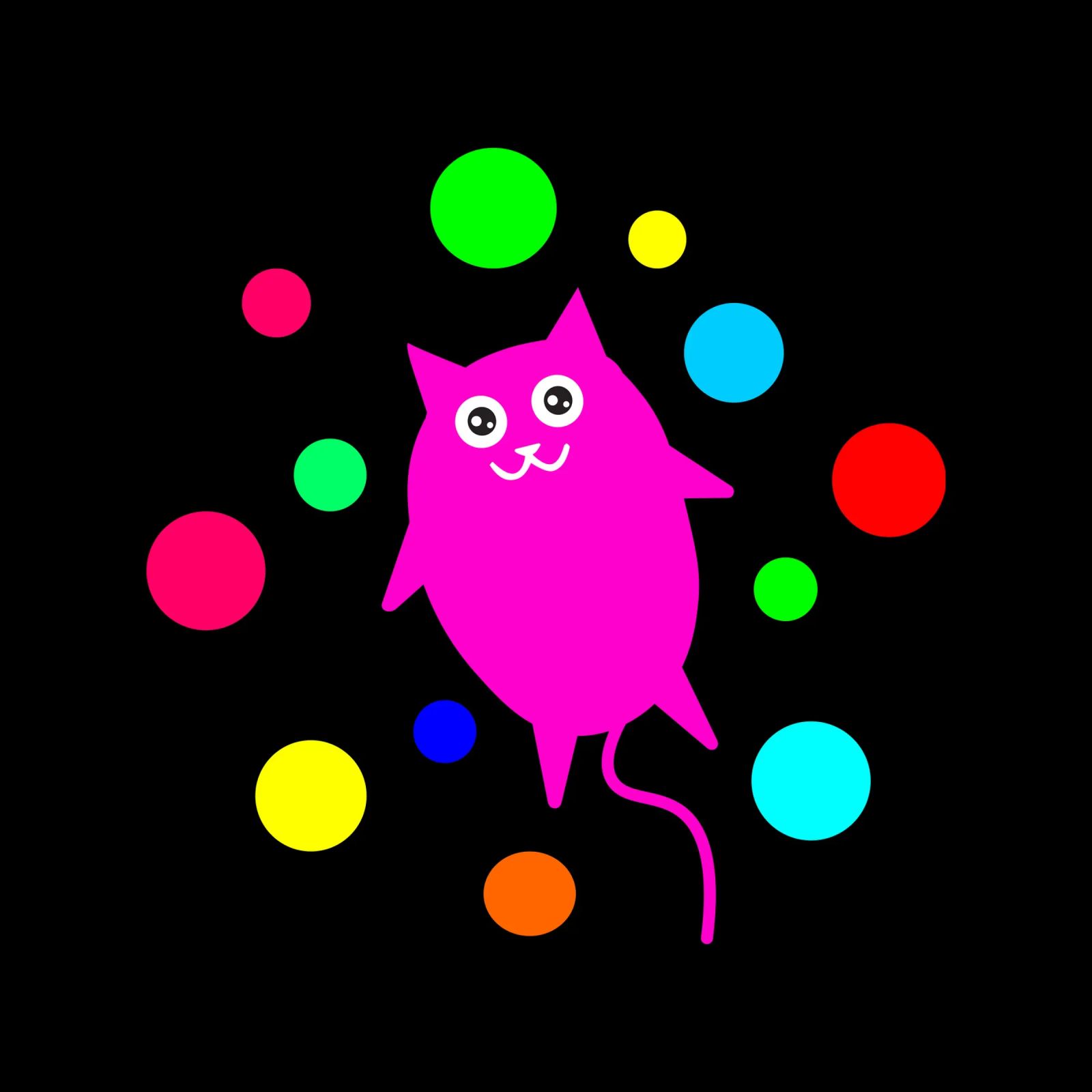 Bubble floating cat plexiglass da happieeagle