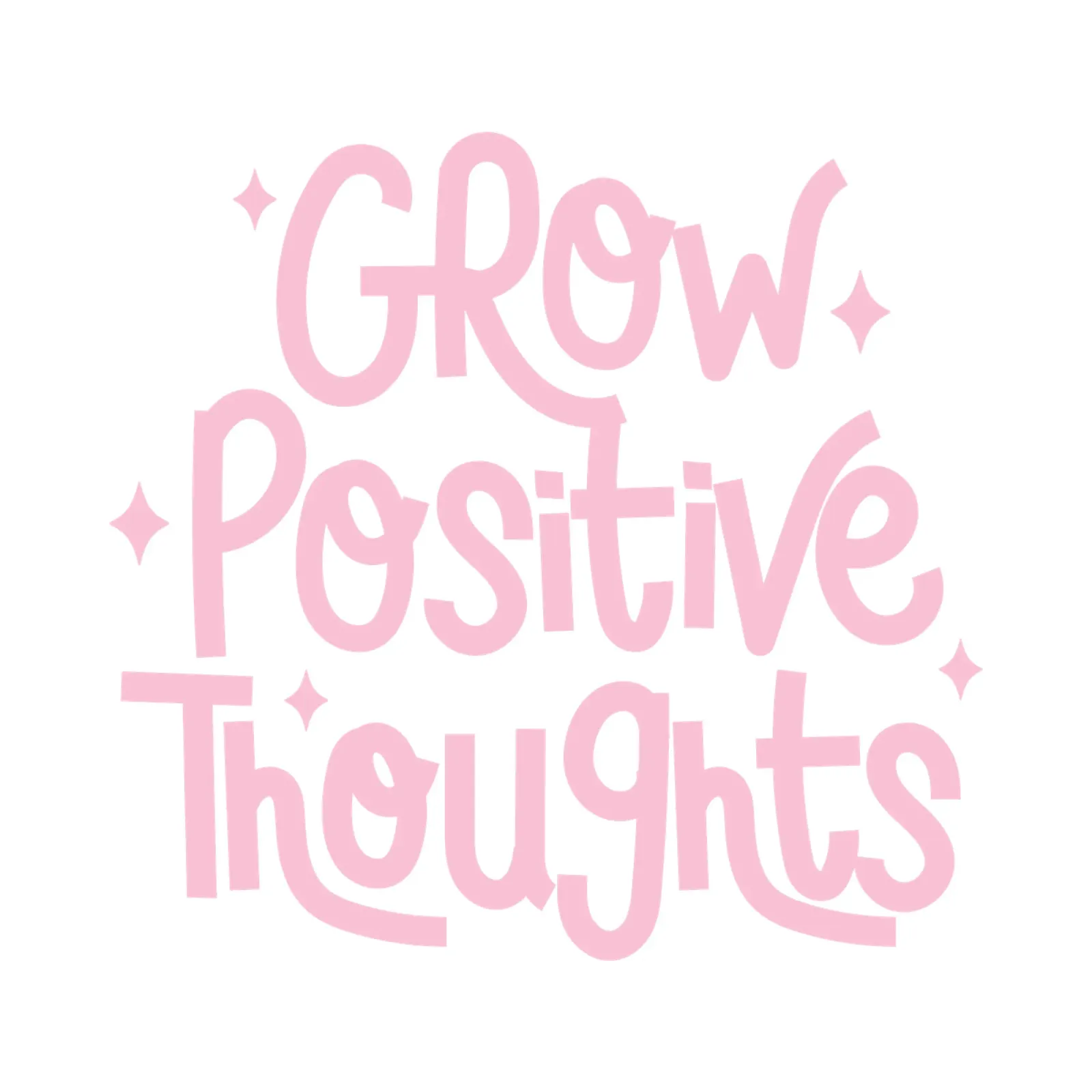 Coltivare pensieri positivi tela con Cornice a cassetta da pdigitalprints