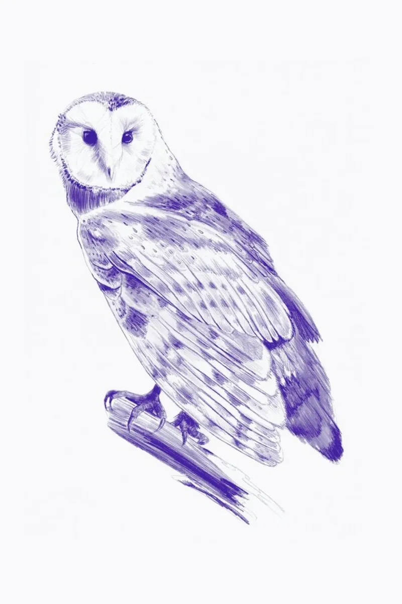 Curious Owl pellicola backlit da La Scarlatte