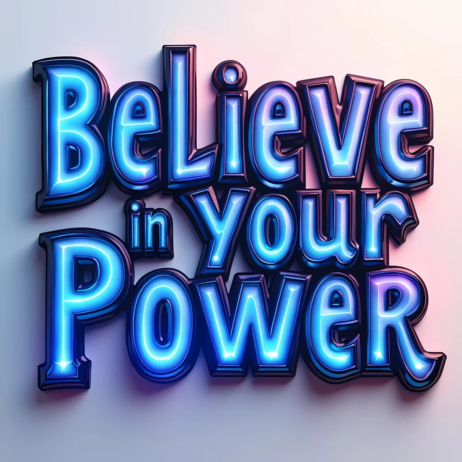 Cree en tu poder metacrilato de inspirational quote