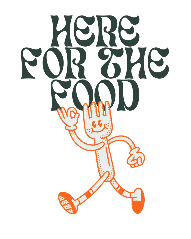 HERE FOR THE FOOD hahnemühle by Einfach Uebel
