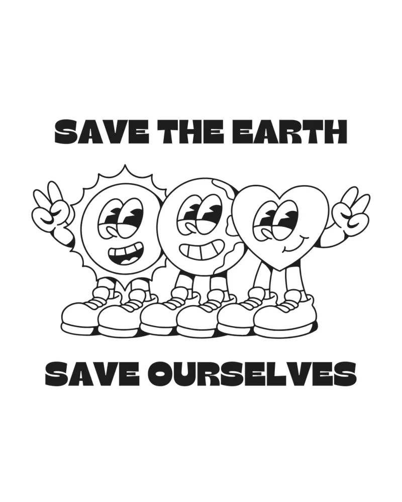 SAVE THE EARTH carta hahnemühle da Einfach Uebel