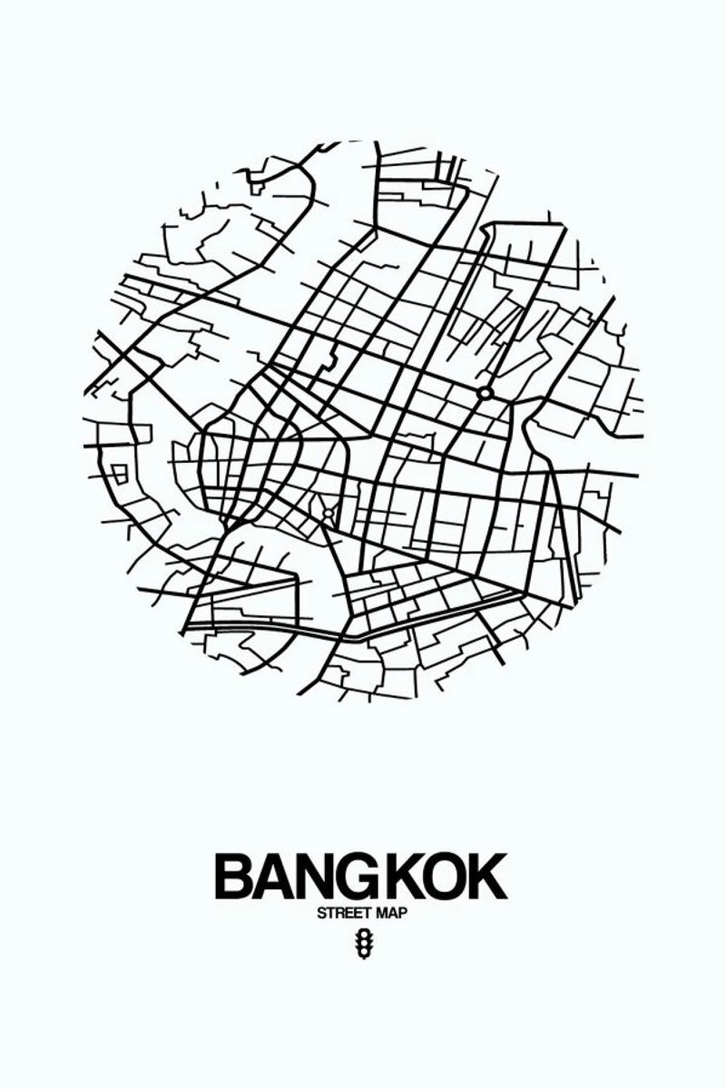 Bangkok poster by Naxart