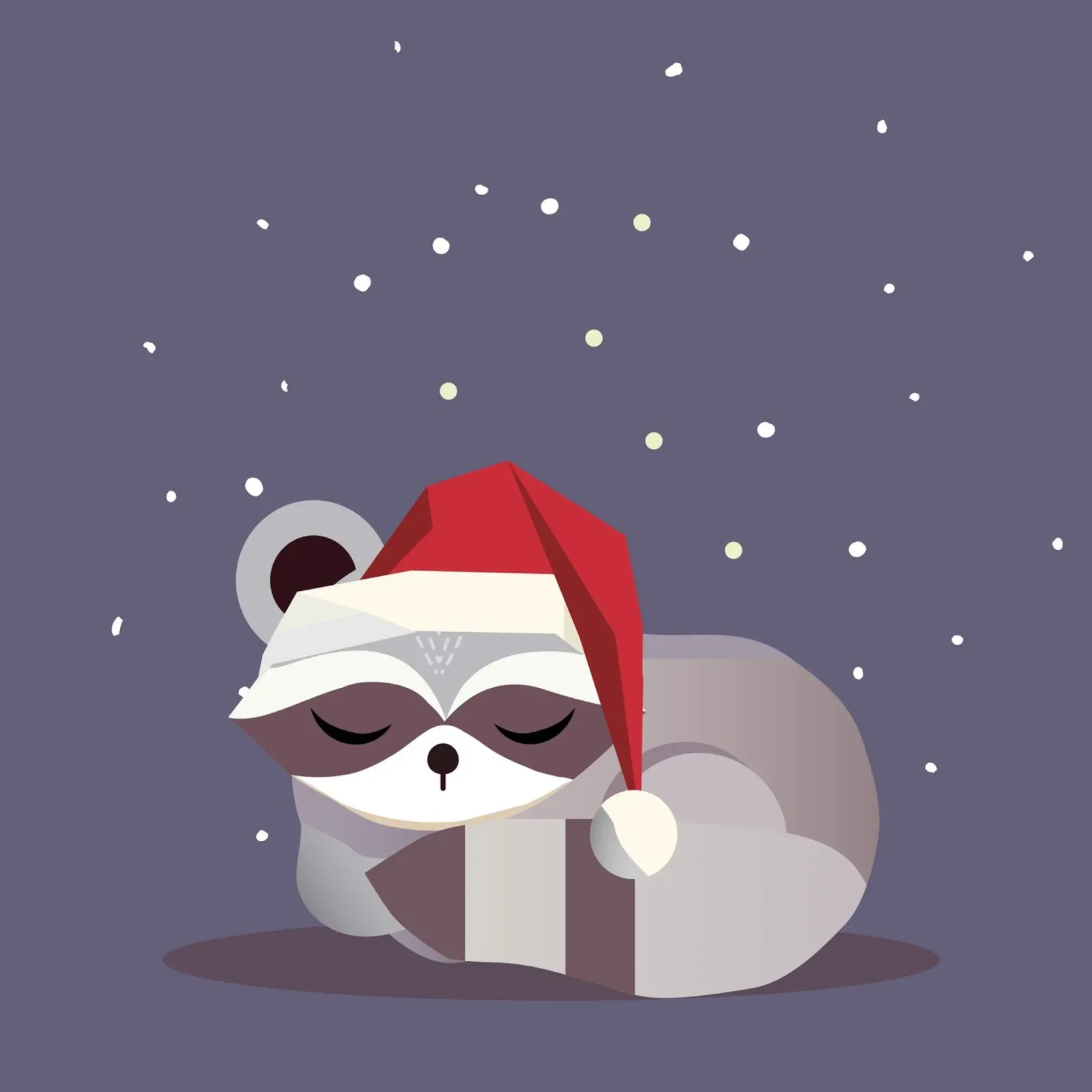 Babbo Natale addormentato - design natalizio pellicola backlit da namosh