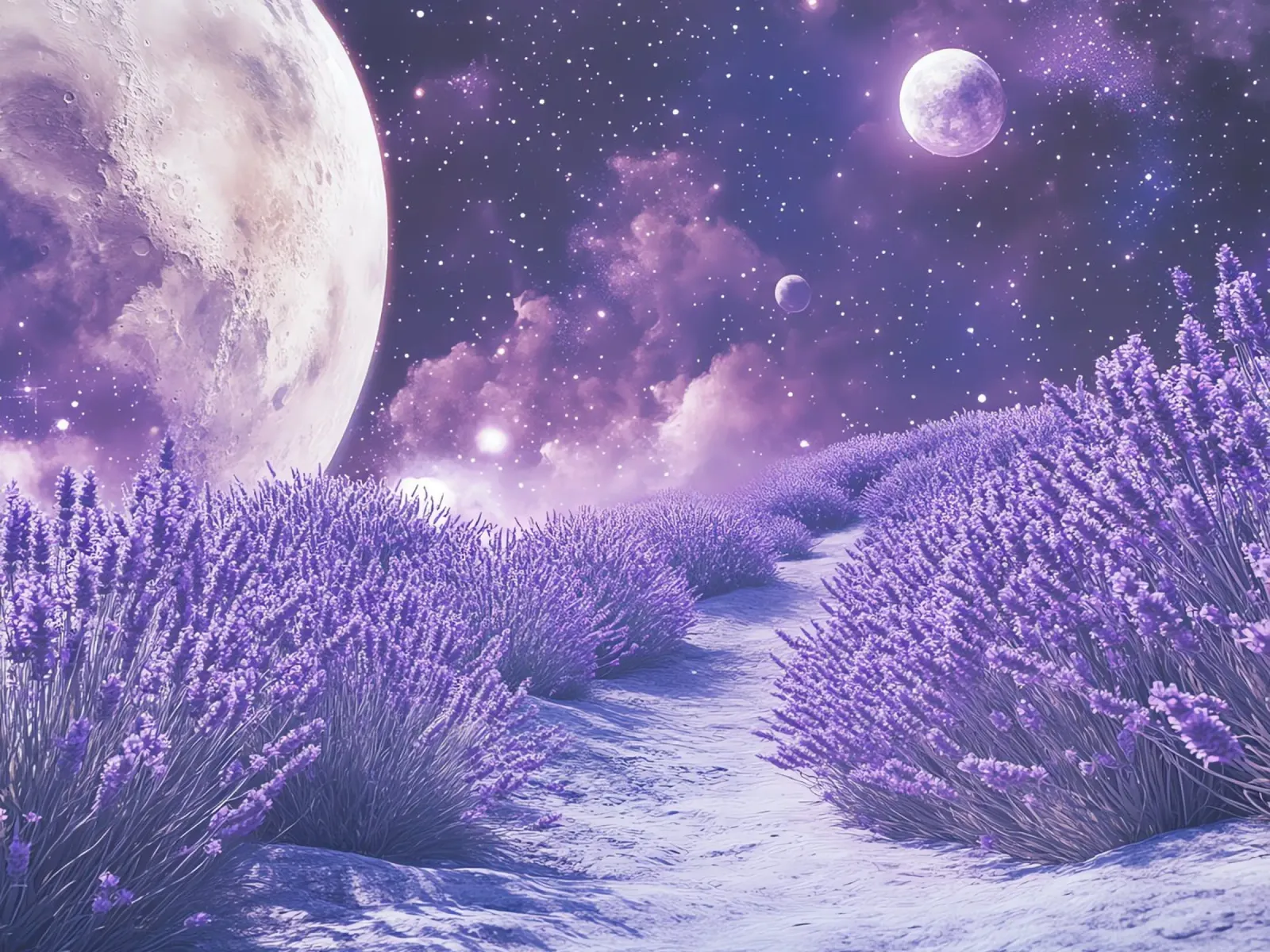 Harmonie Florale au clair de lune : The Soul of Flowers hahnemühle by Théïa's Fantasia World