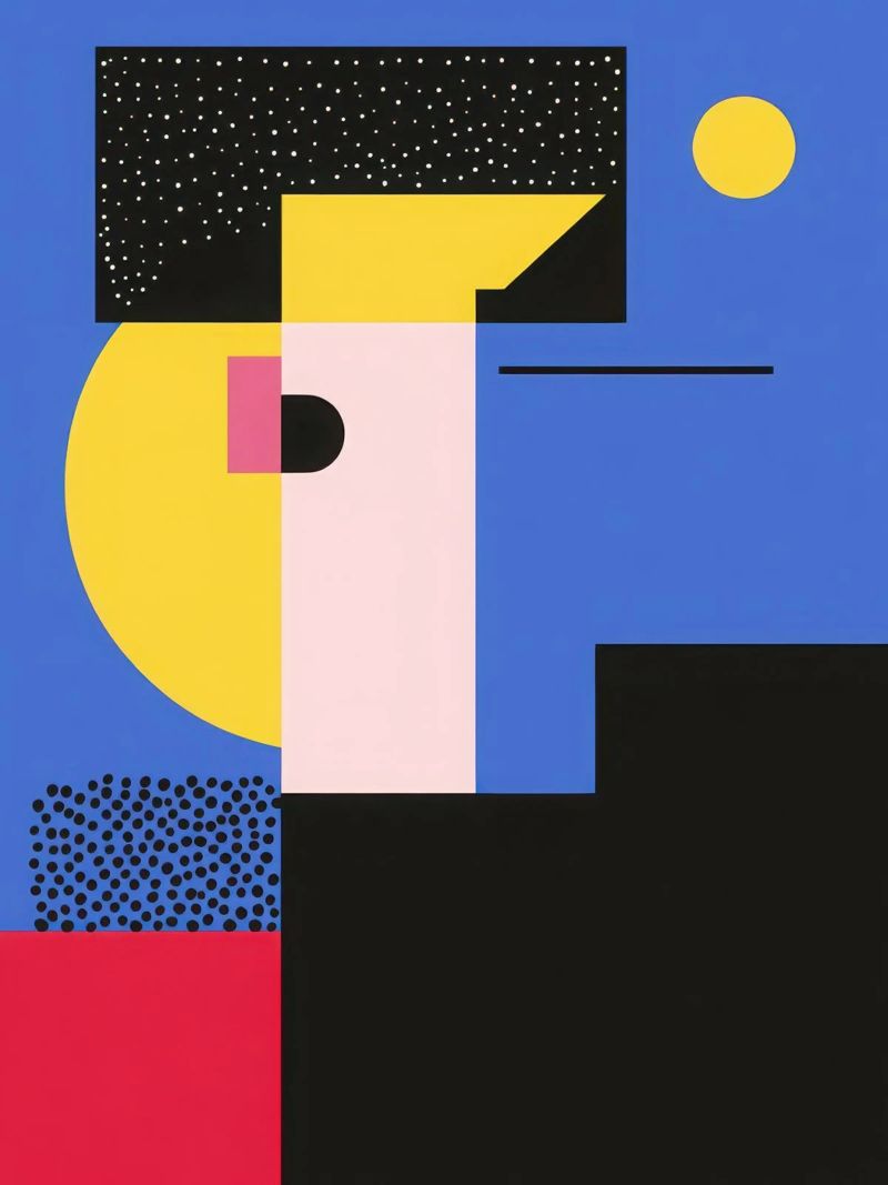 Geometric Nocturne poster by Geometric