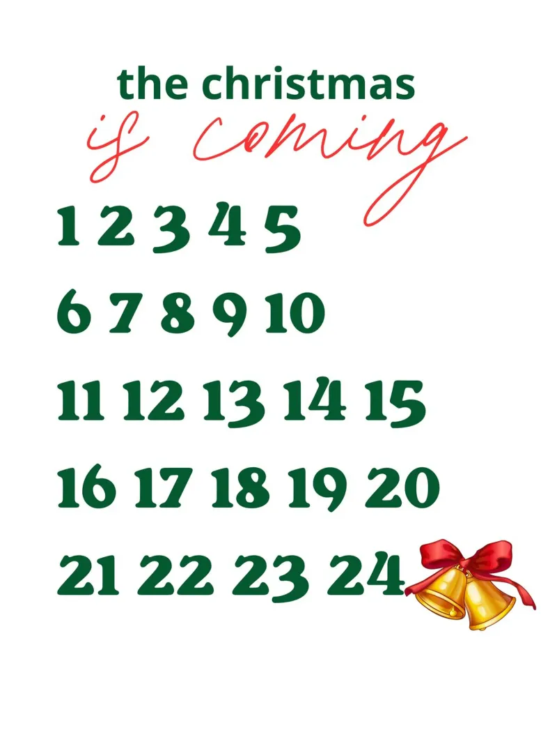 the christmas is coming poster con telaio in legno da ramosashop