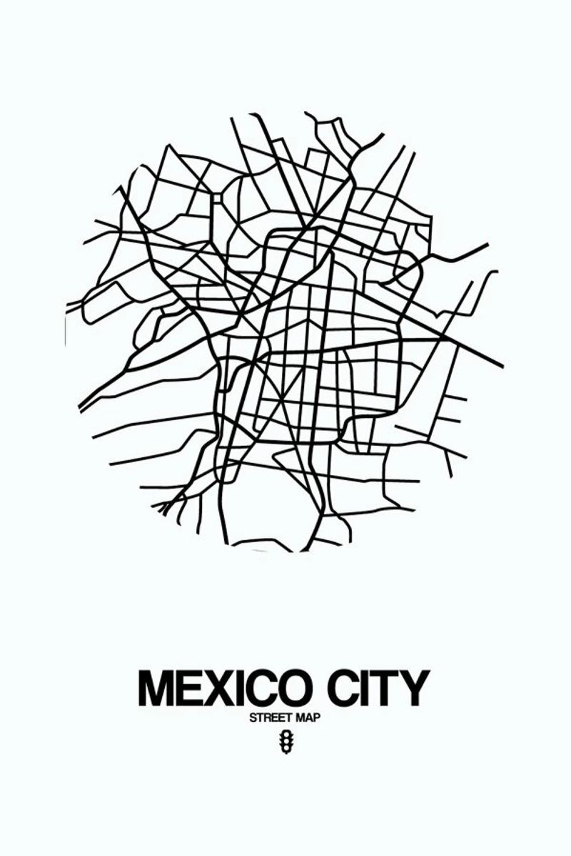 Mexico City poster de Naxart