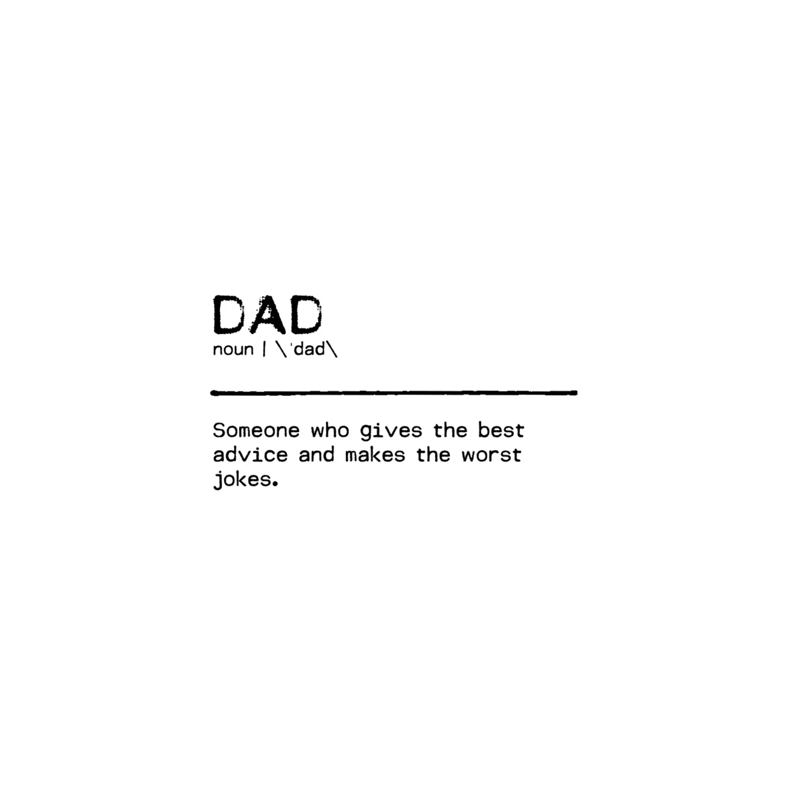 Definizione Citazione - Papà II carta hahnemühle da Orara Studio