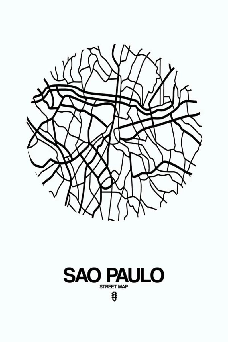 Sao Paulo poster de Naxart