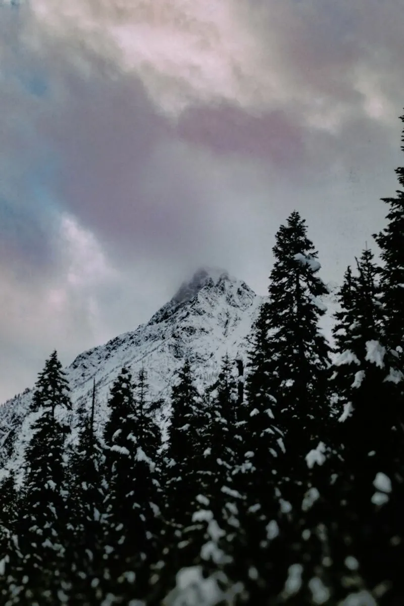 Cascade Mountain pellicola backlit da Leah Flores