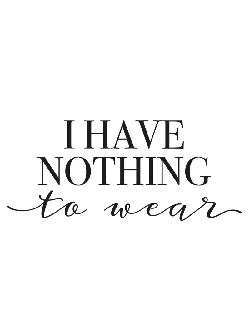 I Have Nothing to Wear canvas by Whole©