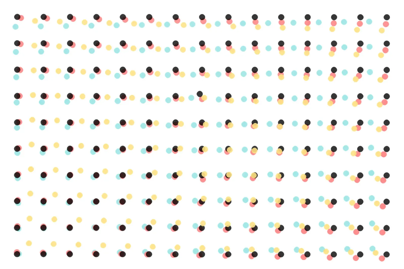 Abstract Painting Polka Dots Pattern canvas by amini54