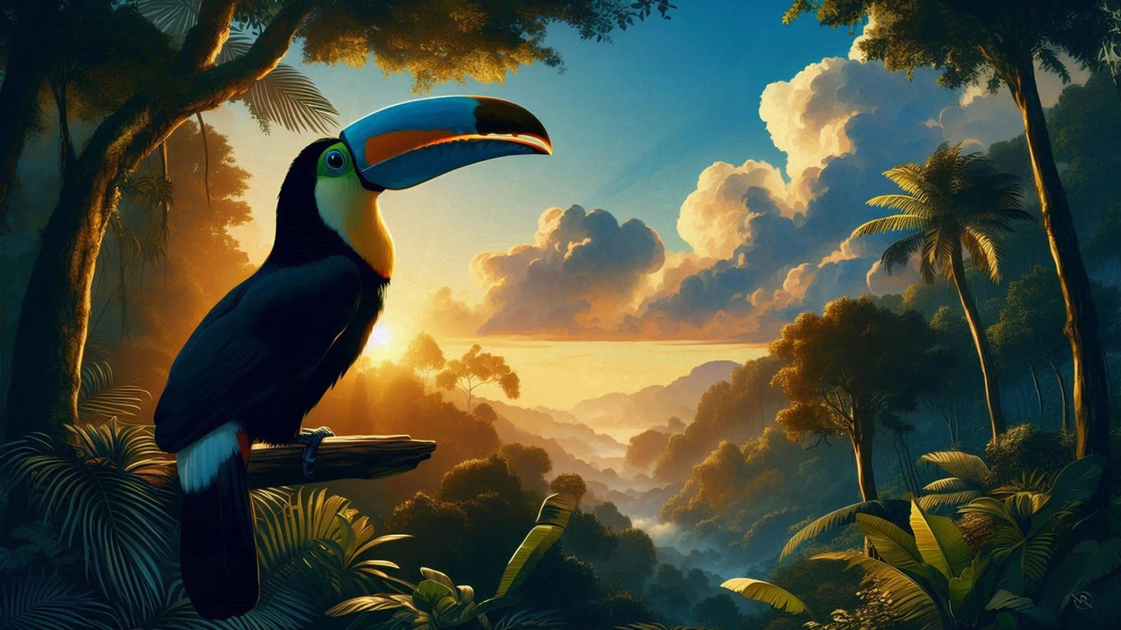 TOUCAN pellicola backlit da RUBIANT ART