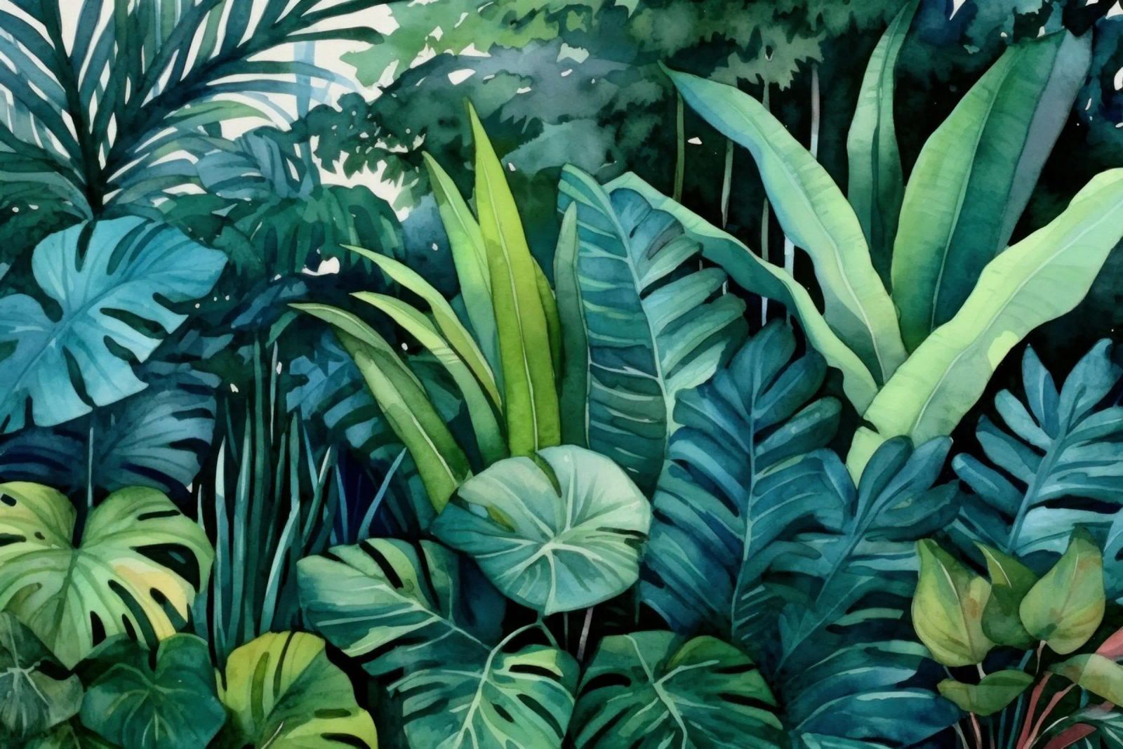 Paysage de jungle tropicale poster de Modern Muse