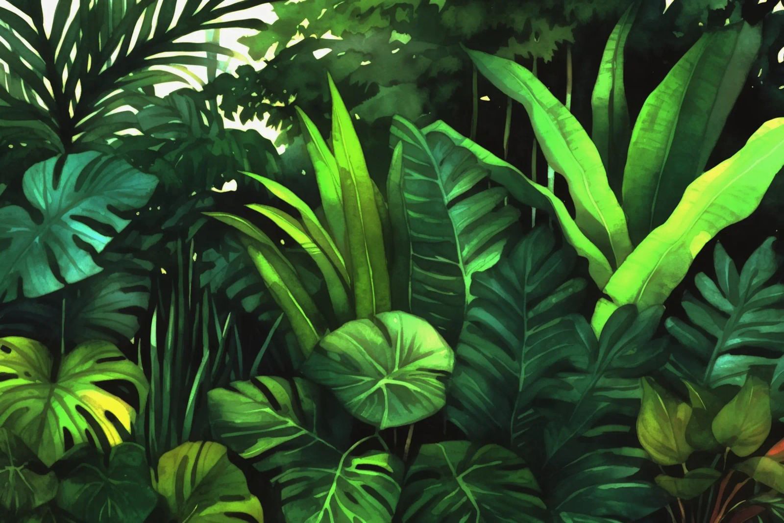 Paysage de jungle tropicale poster de Modern Muse
