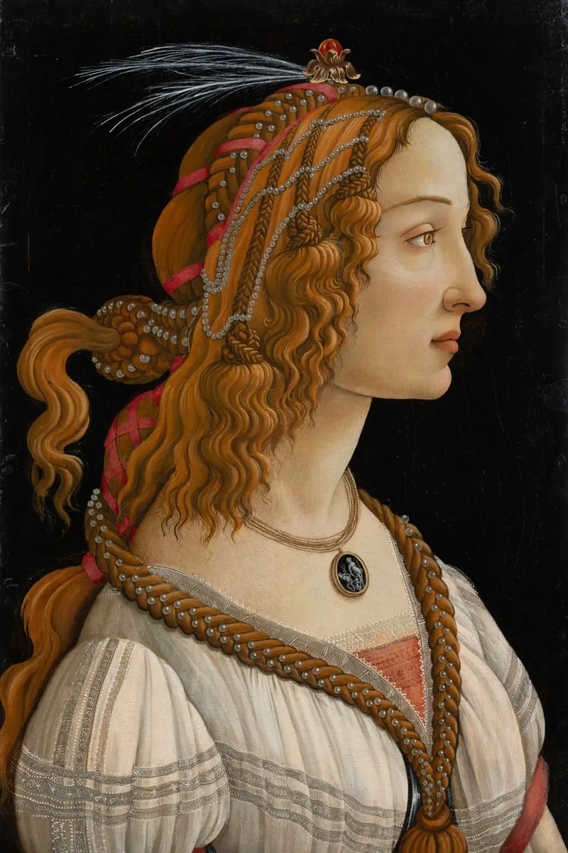Botticelli - Portrait of Simonetta Vespucci as Nymph pellicola backlit da ARTOTHEK