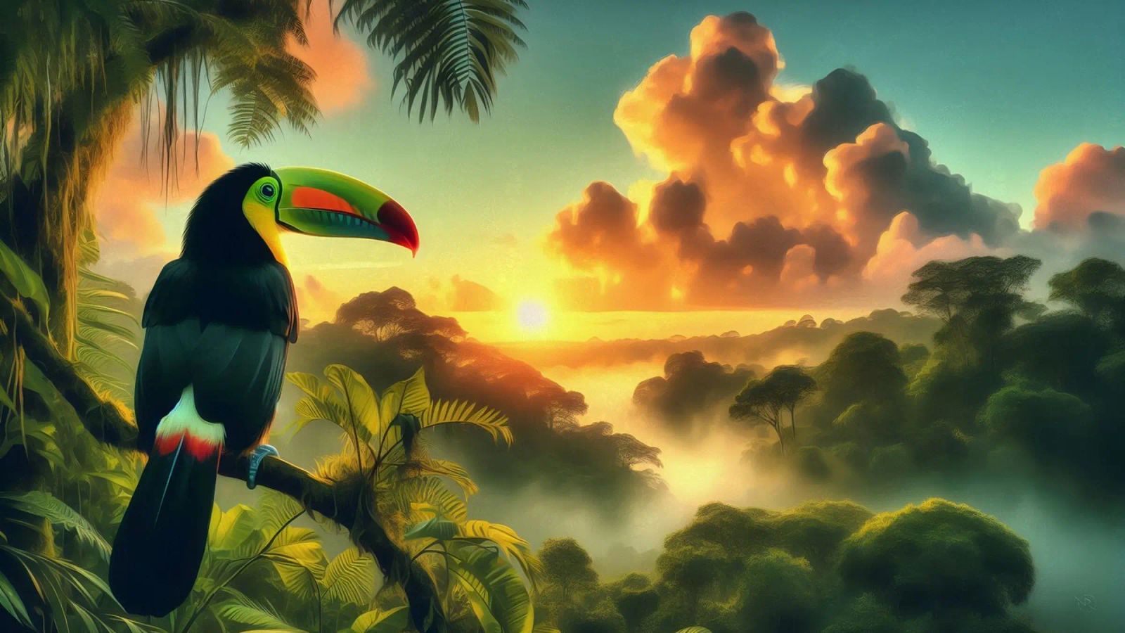 TOUCAN pellicola backlit da RUBIANT ART