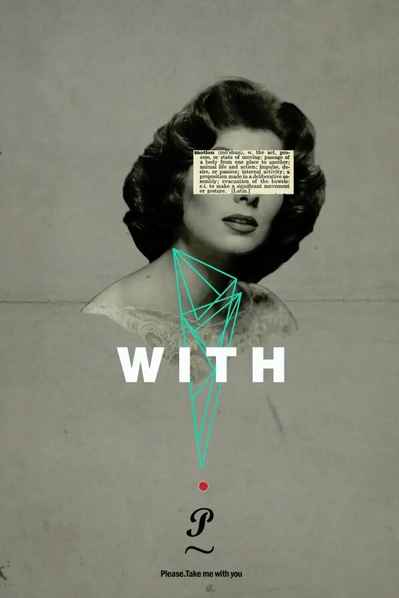 With You poster con telaio in plastica da Frank Moth