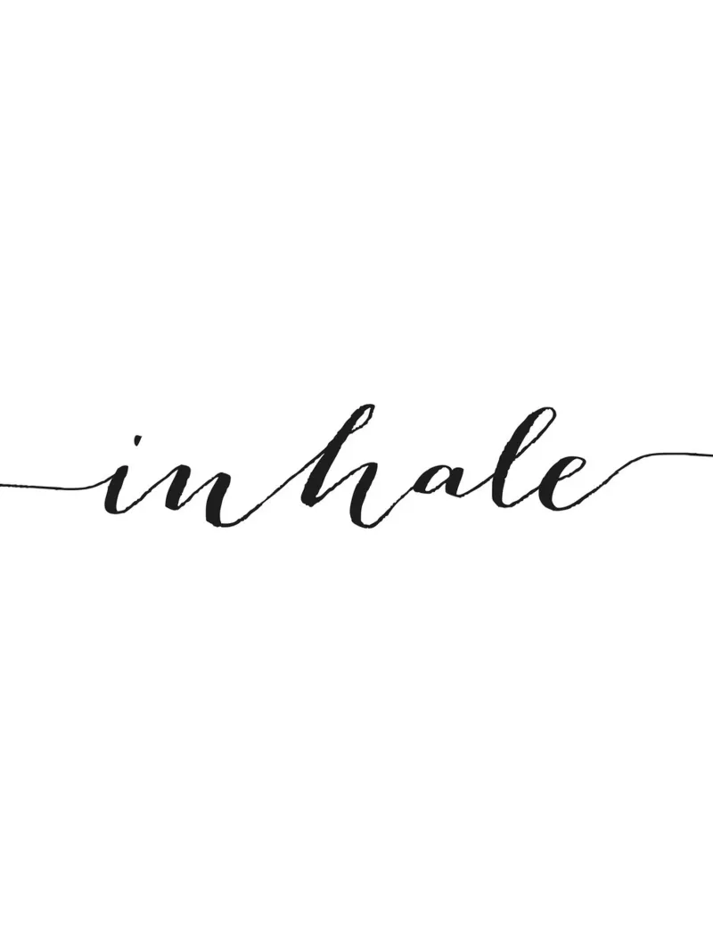 Poster Inhale - Design minimalista per il relax pellicola backlit da Whole©