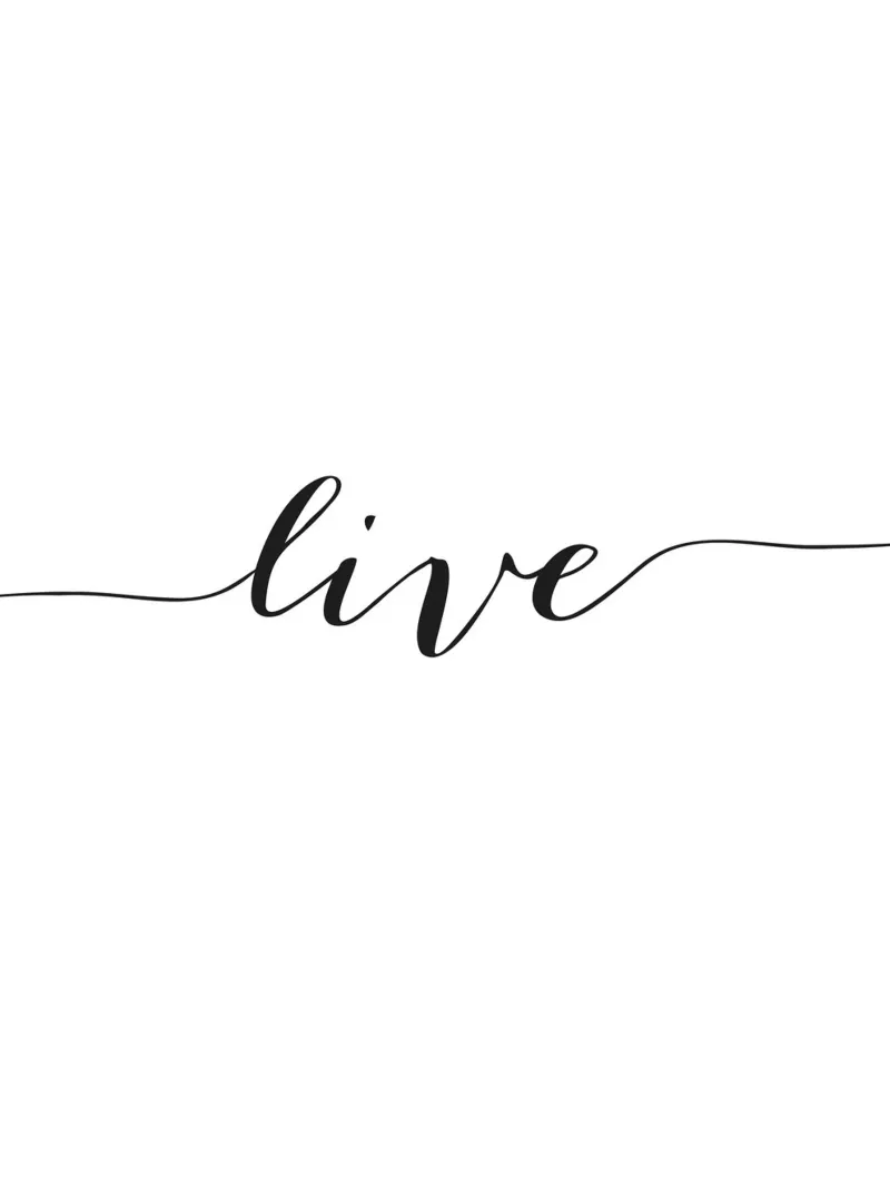 Live Poster - Design tipografico minimalista plexiglass da Whole©