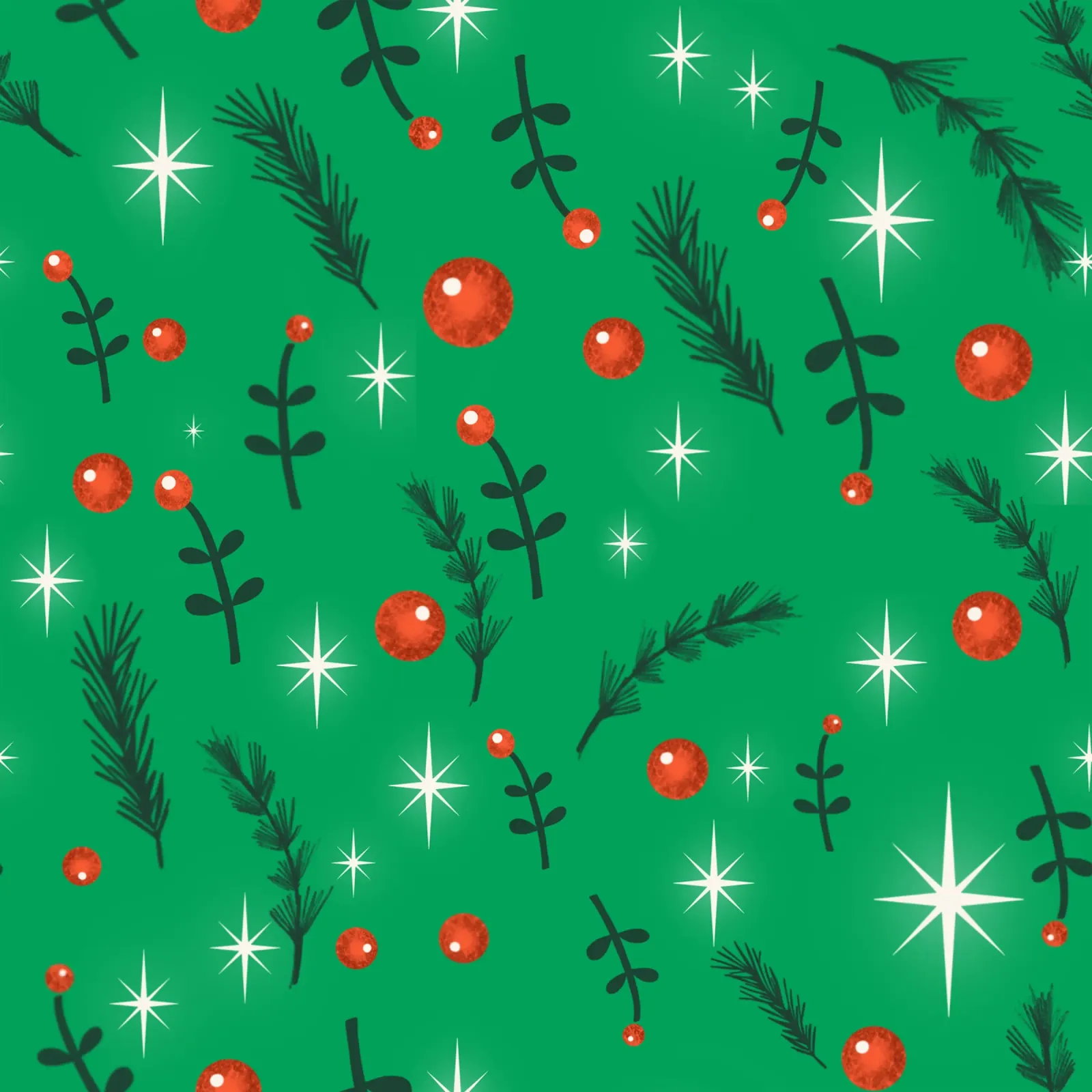 Navidad Follaje Verde metacrilato de susanacosta