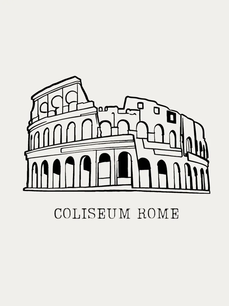 Colosseum in Rome plexiglass da ramosashop