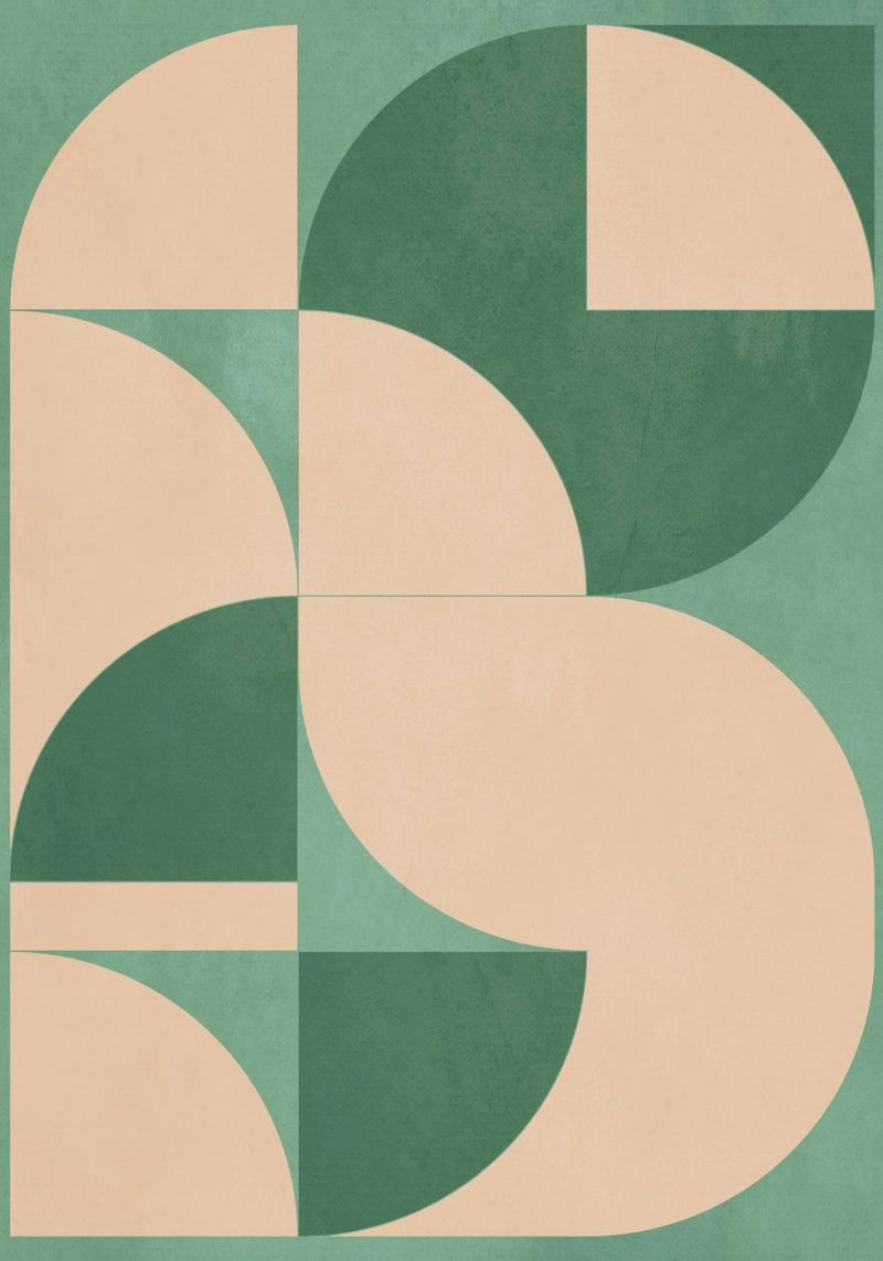 Moderne geometrische Formen 54 Poster von Gaite