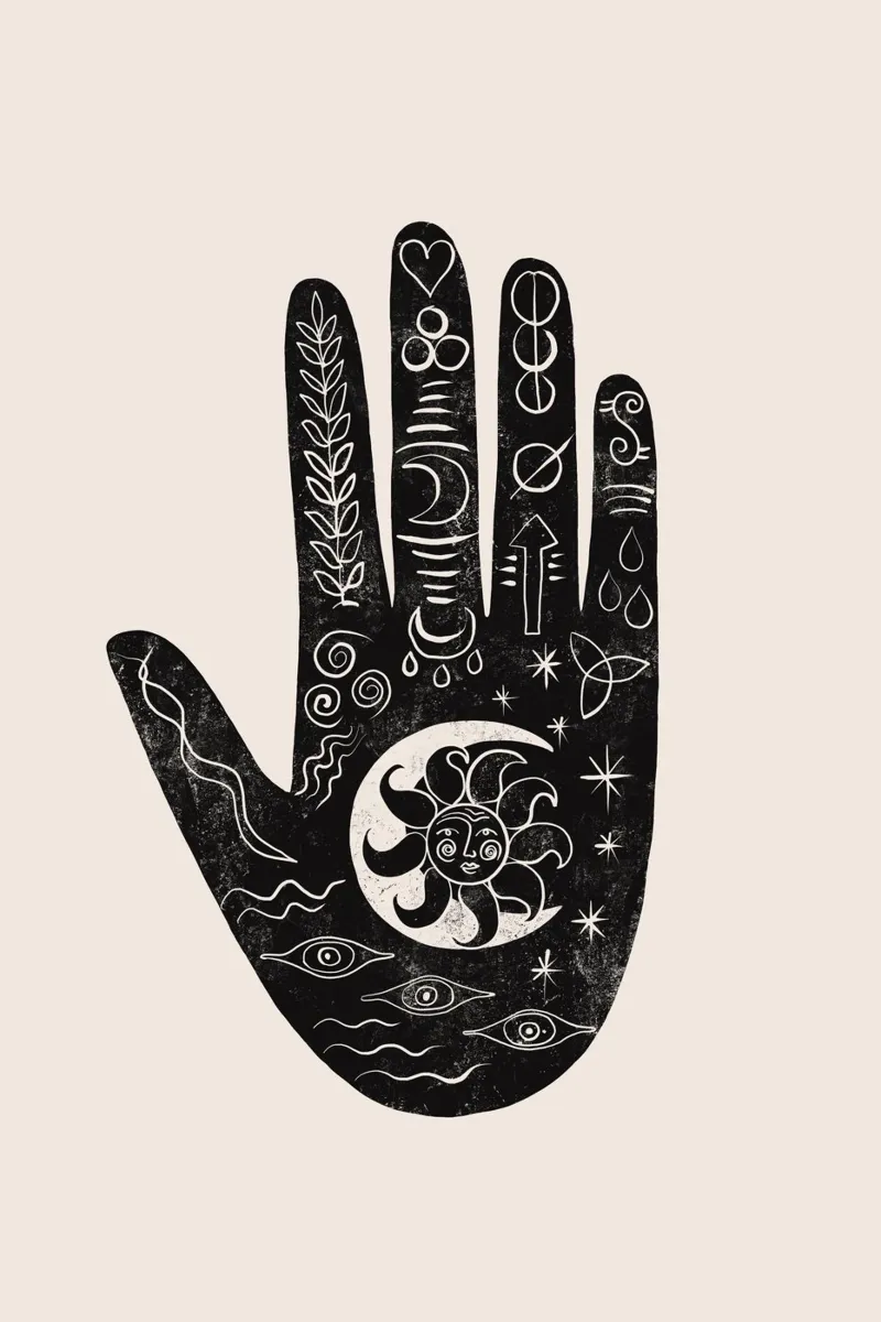 Cats & Dotz - Mano Hamsa Sun 02 pellicola backlit da The Artcircle