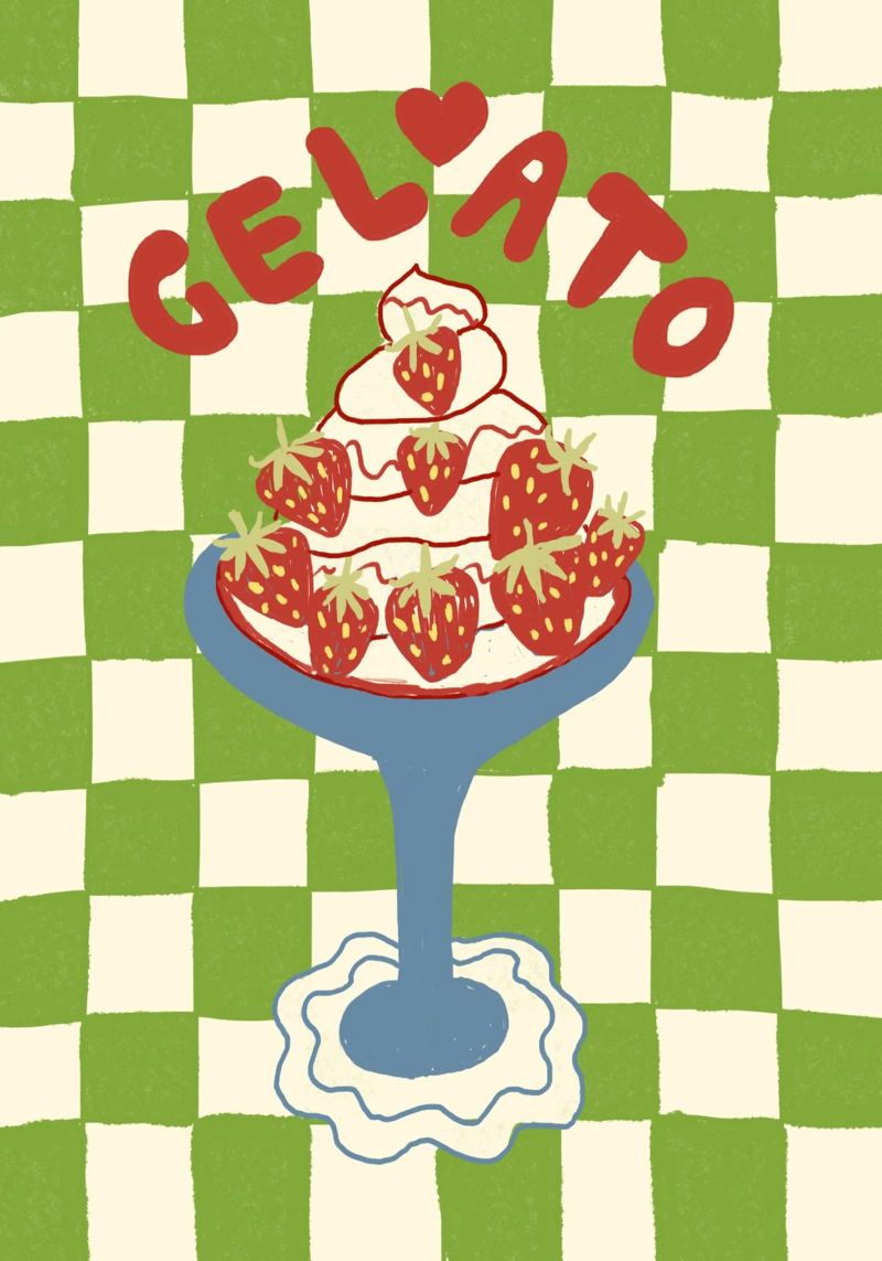 Gelato - Eisbecher Poster von Studio Dolci