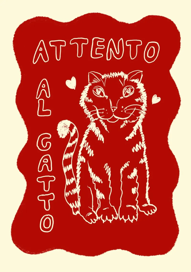 Attento al Catto - Katze pellicola backlit da Studio Dolci