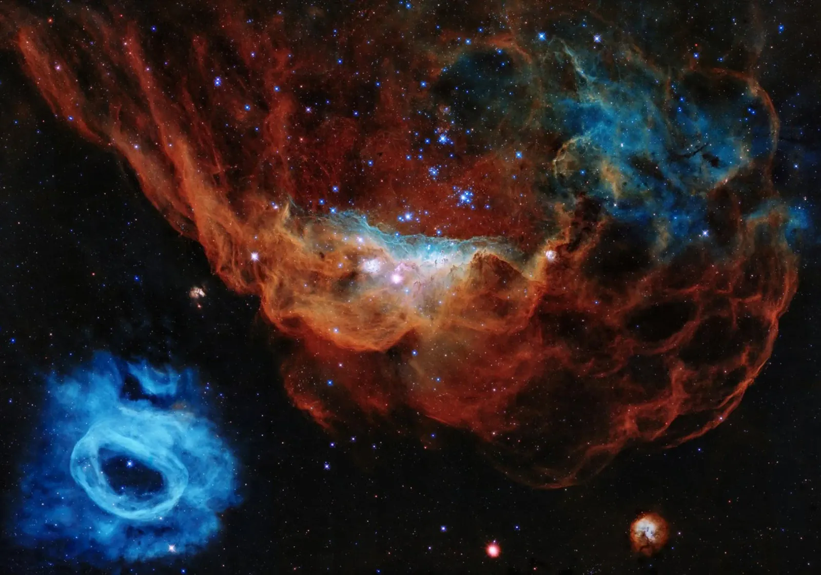 hubble telescope high definition photography canvas with Floater frame by 🎁 ARTVI-SHOP